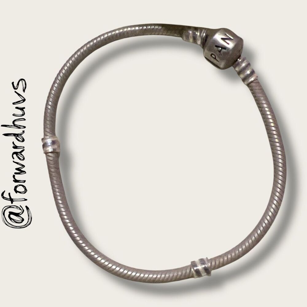Pandora Sterling Silver Snake Chain Bracelet – Barrel Clasp